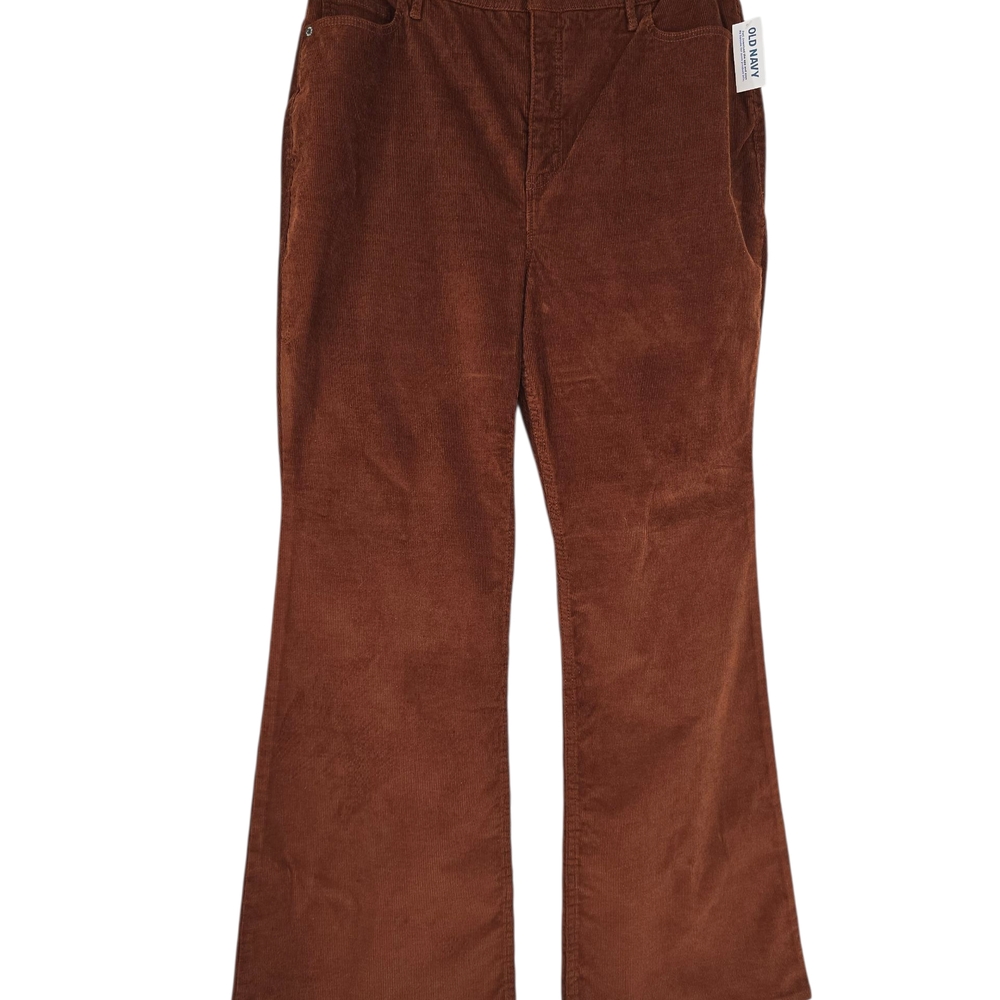 NWT Old Navy Size 14P Women's Rust Corduroy Pants - Picture 4 of 13